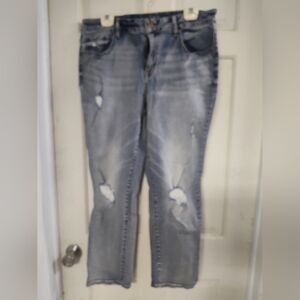 Maurices Light Blue Distressed Skinny Jeans
